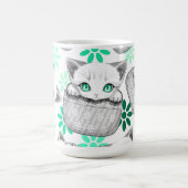 Katze Niedlich und spielerisch aus einem Pocket Kaffeetasse (Mittel)