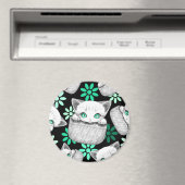 Katze Niedlich und spielerisch aus einem Pocket Magnet (In Situ (Geschirrspüler))