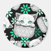 Katze Niedlich und spielerisch aus einem Pocket Magnet (Vorne)