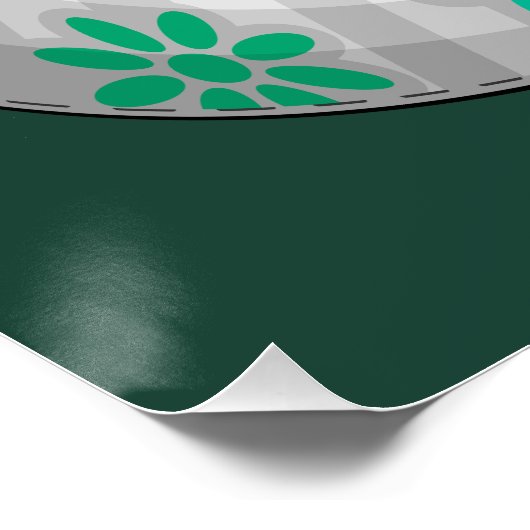 Katze Niedlich und spielerisch aus einem Pocket Poster (Ecke)