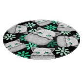 Katze Niedlich und spielerisch aus einem Pocket Schneidebrett (Ecke)