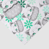 Katze Niedlich und spielerisch aus einem Pocket Seidenpapier (Detail)