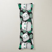 Katze Niedlich und spielerisch aus einem Pocket Seitenschläferkissen (Rückseite (Vertikal))