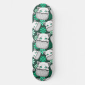 Katze Niedlich und spielerisch aus einem Pocket Skateboard (Vorderseite)