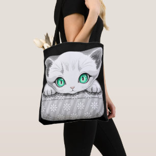 Katze Niedlich und spielerisch aus einem Pocket Tasche