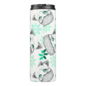 Katze Niedlich und spielerisch aus einem Pocket Thermosbecher (Rückseite)