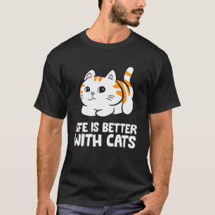 Katze  Niedliche Kätzchen  Mit Katzen T-Shirt