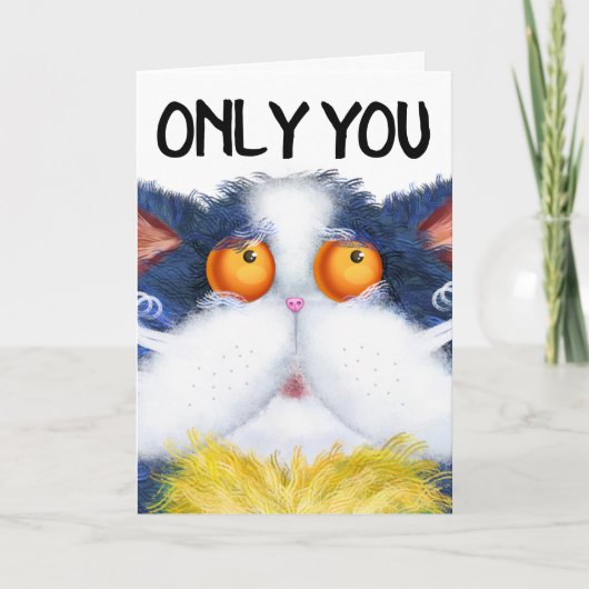 KATZE NIEDLICHE KUNST ROMANTISCHE KARTEN (Vorderseite)