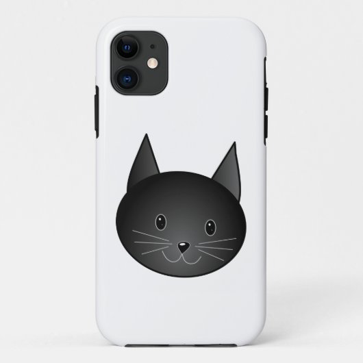 Katze. Niedlicher schwarzer Kitty. Case-Mate iPhone Hülle (Rückseite)