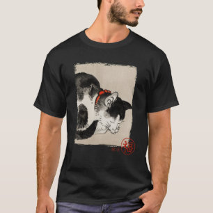 Katze niedliches traditionelles japanisches Kunstg T-Shirt
