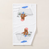 Katze nimmt ein Bad Badhandtuch Set (Handtuch)