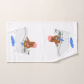 Katze nimmt ein Bad Badhandtuch Set (Handtuch)