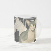 Katze Ninja Engel der Tassen-| Sphynx Mattglastasse (VorderseiteRechts)