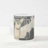 Katze Ninja Engel der Tassen-| Sphynx Mattglastasse (Vorderseite Links)