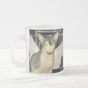 Katze Ninja Engel der Tassen- Sphynx Mattglastasse