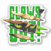 Katze Noir & Plagg | Ausstreichen Aufkleber (Vorderseite)