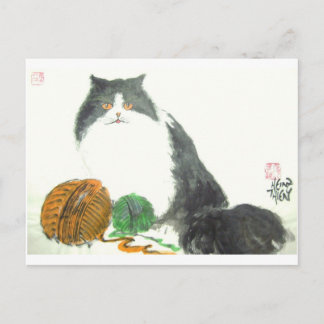 Katze Nr.38 * Katzen-Postkarte * Cat-Art-Postkarte Postkarte