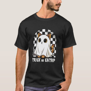 Katze oder Behandle mürrische Geist Katze Lustiger T-Shirt