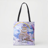 Katze oder Einhorn - Caticorn Tasche (Vorderseite)