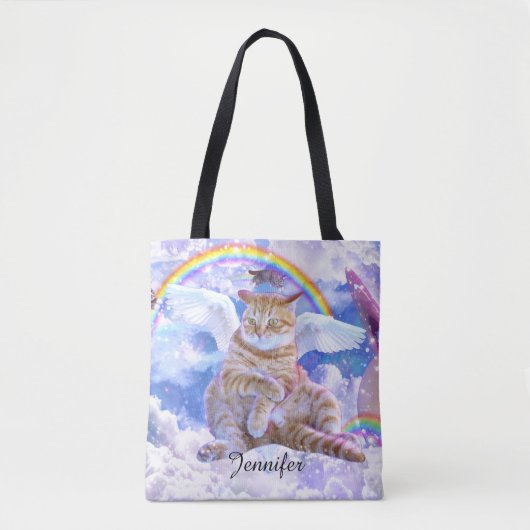 Katze oder Einhorn - Caticorn Tasche (Vorderseite)