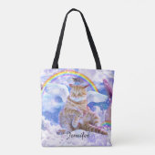 Katze oder Einhorn - Caticorn Tasche (Rückseite)