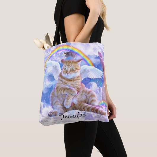 Katze oder Einhorn - Caticorn Tasche (Von Nahem)