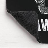 Katze oder Hund Vater Vathers Day Mens Pawdre Gesc Mousepad (Ecke)