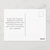 Katze oder Kitten Adoption Foto-Karte, Einführung Postkarte (Rückseite)