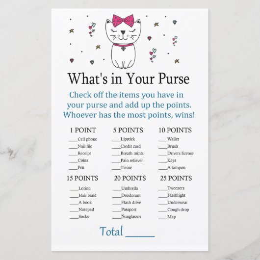 Katze oder Kitten Was ist in deinem Handtaschenspi (Vorderseite)