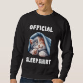Katze - Offizielles Sleepshirt Pajamas Nachthemd Sweatshirt (Vorderseite)