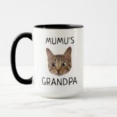 Katze Oma Gesicht Name Kitten Pet Liebhaber Eigent Tasse (Links)
