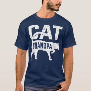 Katze Opa Kitten Hausbesitzer Meow Vatertag  T-Shirt