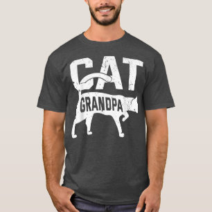 Katze Opa Kitten Hausbesitzer Meow Vatertag T-Shirt