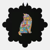 Katze Ornament Karte (Rückseite)