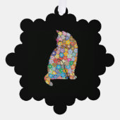 Katze Ornament Karte (Vorderseite)