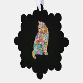 Katze Ornament Karte (Linke Ecke)