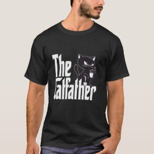 Katze Papa Der Katzenvater Kaffee Schwarze Katze V T-Shirt