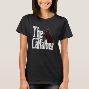 Katze Papa Der Katzenvater Süße schwarze Katzen Va T-Shirt