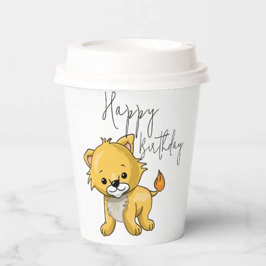 Katze Pappbecher (Vorderseite)