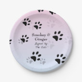 Katze Pappteller (Vorderseite)