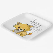 Katze Pappteller (Gewinkelt)