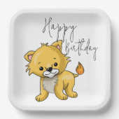 Katze Pappteller (Vorderseite)