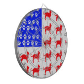 Katze + Paw-Flag Dartscheibe (Vorderseite Links)