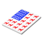 Katze + Paw-Flag Notizblock (Rotiert)