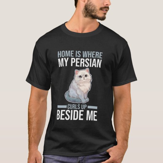 Katze Perser T-Shirt (Vorderseite)