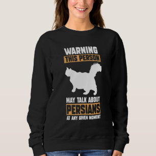 Katze Persisch 2 Sweatshirt