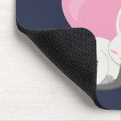 Katze Person Text Niedlich White Kitty Cat Schlafe Mousepad (Ecke)