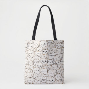 Katze Person Tote Bag Tasche