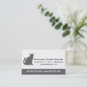 Katze - persönliche Visitenkarte (Stehend Vorderseite)