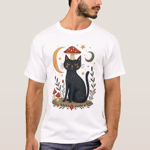 Katze Pilz Hut Cottagecore Kätzchen Kitty Frauen G T-Shirt